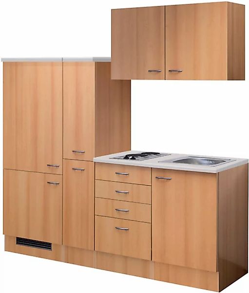 Flex-Well Küchenzeile "Nano", Gesamtbreite 190 cm, mit Apothekerschrank, mi günstig online kaufen