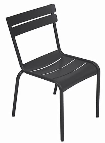Stapelbarer Stuhl Luxembourg metall grau / Metall - Fermob - Grau günstig online kaufen