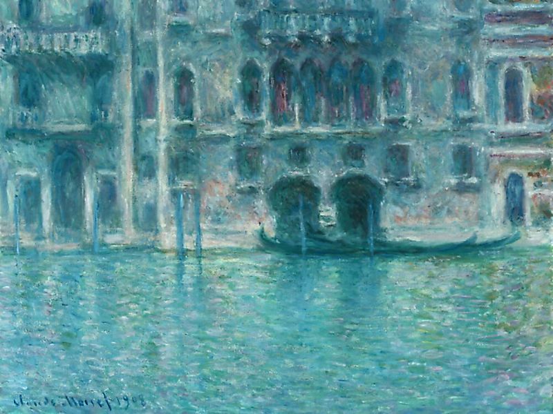 Poster / Leinwandbild - Claude Monet: Palazzo Da Mula, Venedig günstig online kaufen