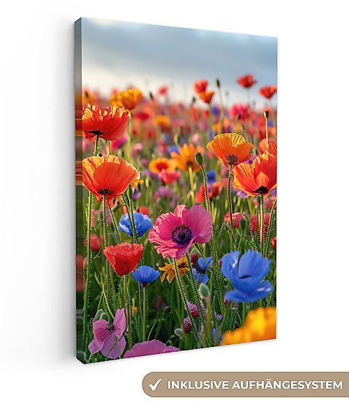 OneMillionCanvasses® Leinwandbild Blumen - Mohnblumen - günstig online kaufen