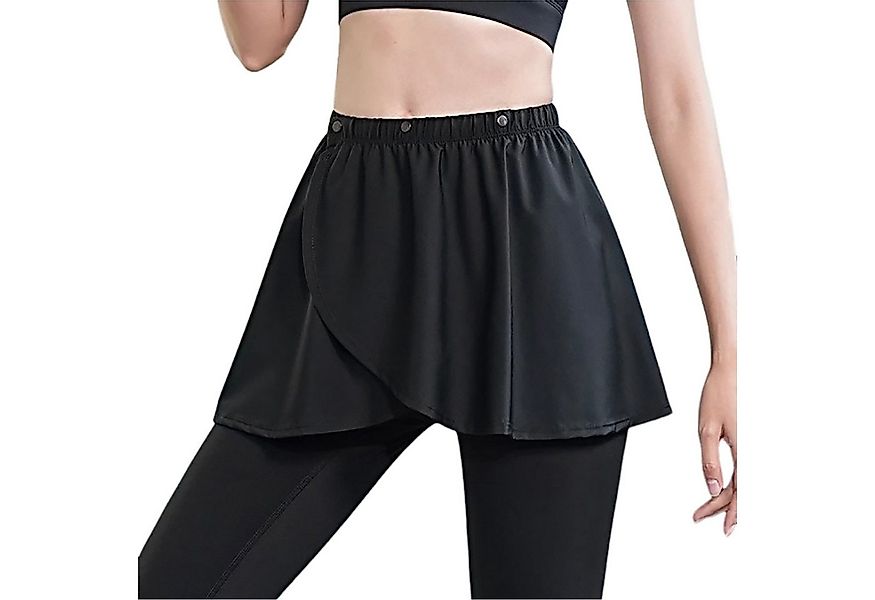 Refttenw Yogahose Einteiliger hüftbedeckender Rock, Yoga-Rockbezug Anti-Exp günstig online kaufen