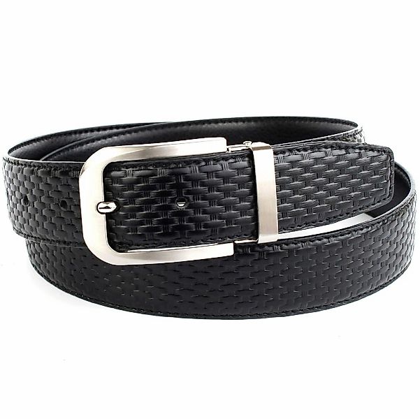 Anthoni Crown Ledergürtel, Wendegürtel mit Flechtprägung günstig online kaufen