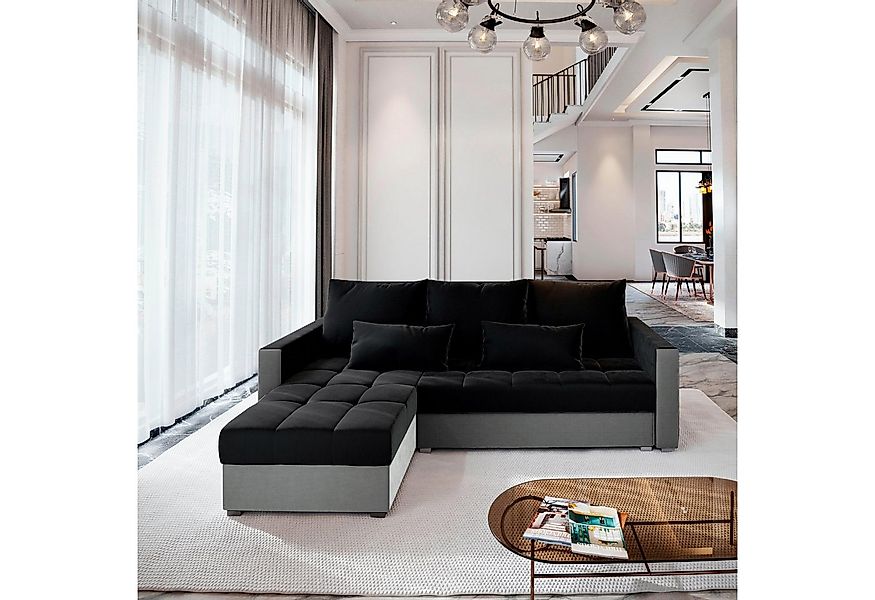 Masseno Ecksofa KOS PIK mit Schlaffunktion L-Form, Sofa mit Bettkasten günstig online kaufen