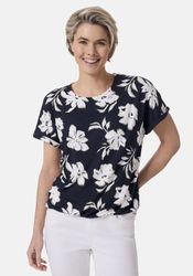 STOOKER WOMEN Kurzarmshirt "STCLEA Print T-Shirt" Regular Fit T-Shirt Spitz günstig online kaufen