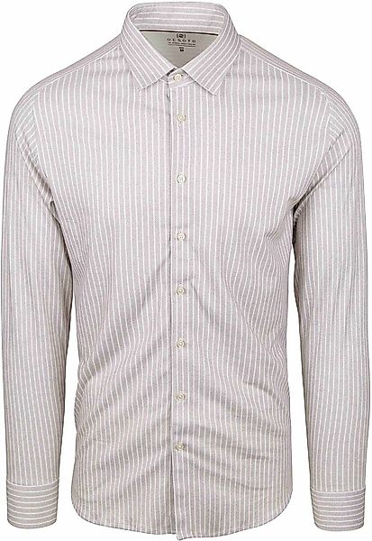 DESOTO Hemd Kent Streifen Beige - Größe XXL günstig online kaufen