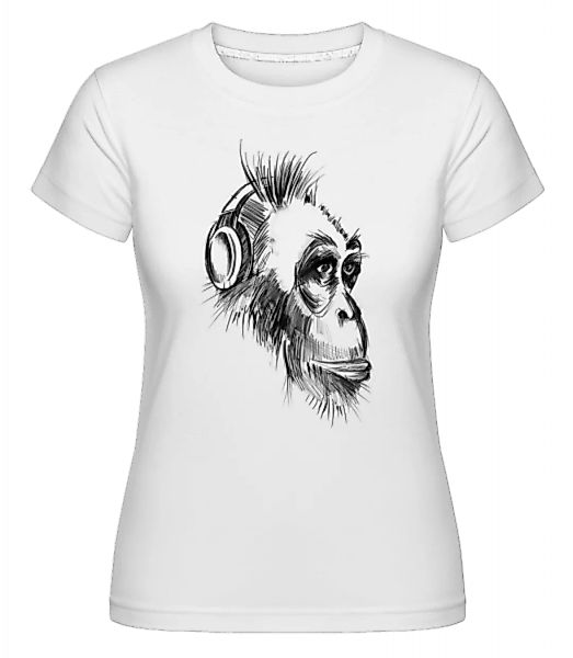 Affe Mit Kopfhörern · Shirtinator Frauen T-Shirt günstig online kaufen