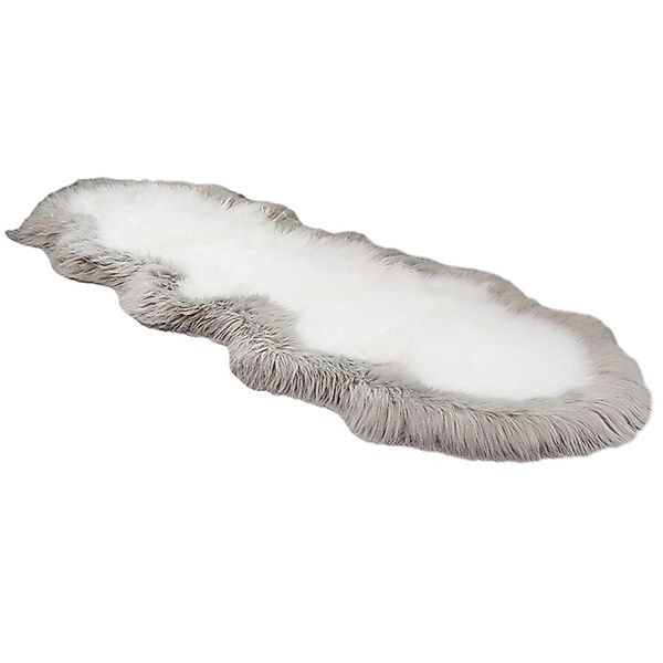 OKWISH Hochflor-Teppich Wohnzimmerteppich Kunstfellteppich Modern Deko günstig online kaufen