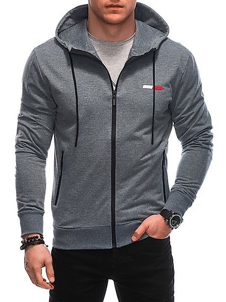 Edoti Kapuzenpullover Kapuzensweatshirt mit Reißverschluss günstig online kaufen