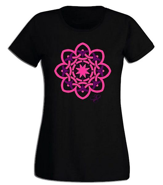 G-graphics T-Shirt Damen T-Shirt - Mandala Pink-Purple-Collection, mit tren günstig online kaufen