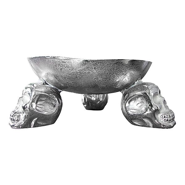 riess-ambiente Dekoschale SKULL 35cm silber (Einzelartikel, günstig online kaufen