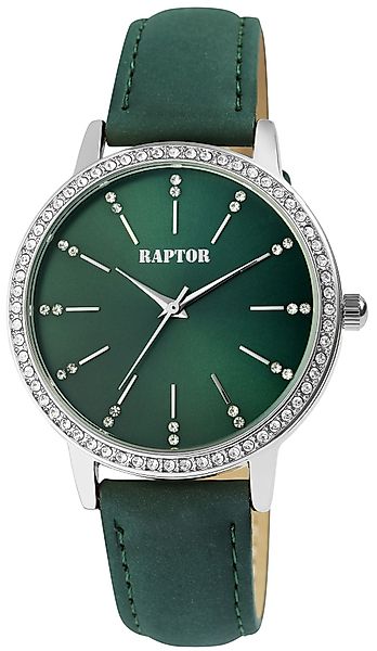 Raptor Quarzuhr Brilliance mit Echtlederband, 3 günstig online kaufen