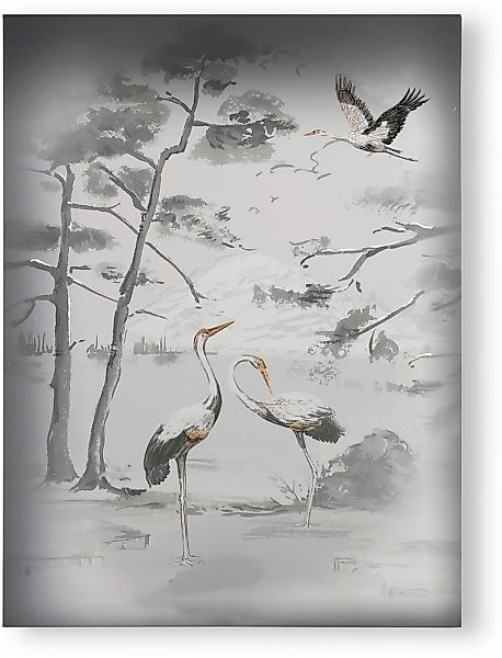 LAURA ASHLEY Leinwandbild "Animalia", (1 St.), Leinwandbild Metallic 80x60c günstig online kaufen