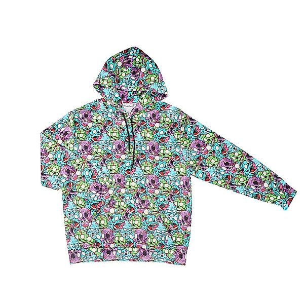 GalaxyCat Hoodie Bunter Zombie Kapuzen Pullover, günstig online kaufen