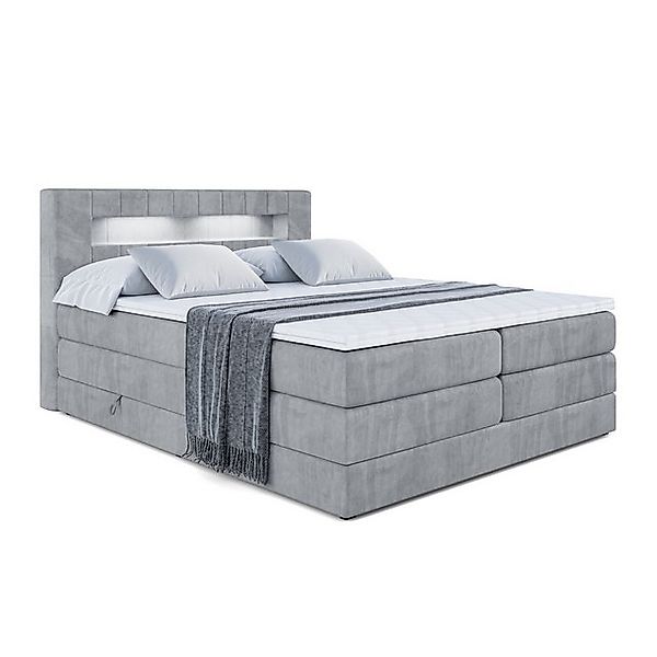 ALTDECOR Boxspringbett ORGOL KING (Multipocket H4 und H3 Matratze Bonellfed günstig online kaufen
