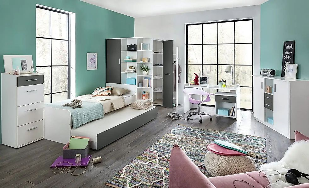 Hochkommode  Joker ¦ grau ¦ Maße (cm): B: 46 H: 121 T: 40.0 Kommoden & Side günstig online kaufen