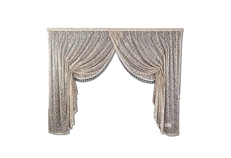 Gardinen by Justyna Gardine Kruvaze Beige, Kräuselband, Lichtschutz, Store, günstig online kaufen