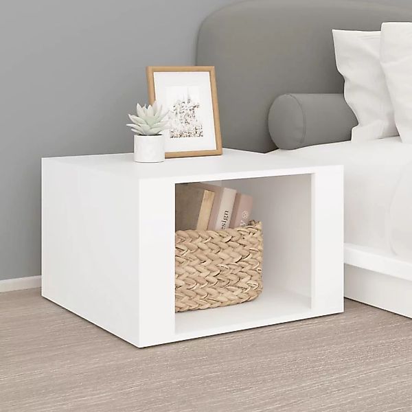 Vidaxl Nachttisch Weiß 57x55x36 Cm Holzwerkstoff günstig online kaufen