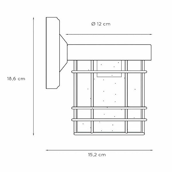 Außenwandleuchte Keppel aus Metall und Glas günstig online kaufen