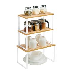 SONGMICS Gewürzregal, 3er Set, stapelbar, erweiterbar, günstig online kaufen