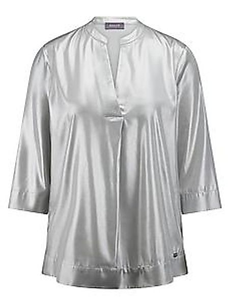 Stehkragen-Bluse BASLER silber günstig online kaufen