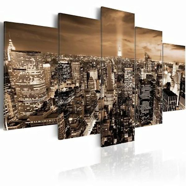 artgeist Wandbild New York: night light schwarz/weiß Gr. 200 x 100 günstig online kaufen
