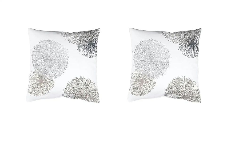 HOME Wohnideen Kissenhülle   ¦ grau ¦ Maße (cm): B: 50 H: 50 Dekokissen & D günstig online kaufen