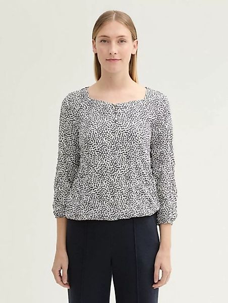 TOM TAILOR 3/4-Arm-Shirt 3/4 Arm Shirt in Knitteroptik günstig online kaufen