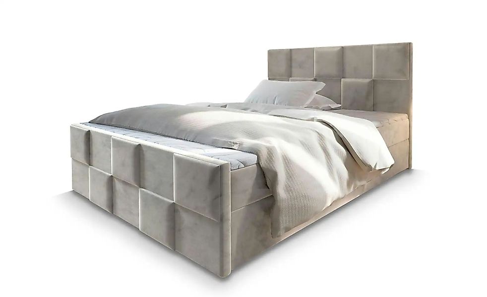 MASSENO Boxbett mit Bettkasten Mona ¦ beige ¦ Maße (cm): B: 140 H: 98 Bette günstig online kaufen