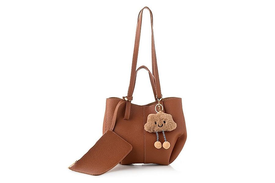 lucky bees Schultertasche 1274 - Tan 100% Polyvinyl-Leder (Packung, 1-tlg., günstig online kaufen