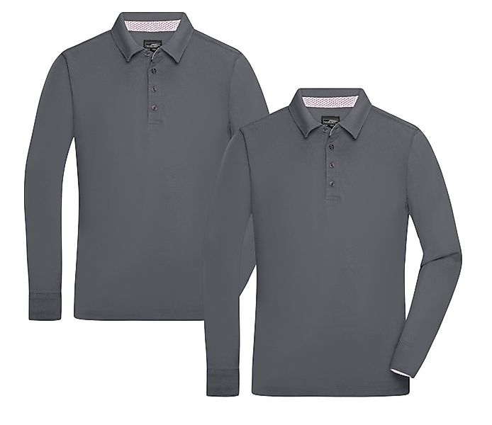 James & Nicholson Langarm-Poloshirt Doppelpack Sportliches günstig online kaufen
