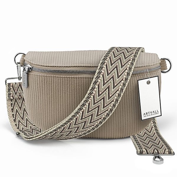 ARTVALL Umhängetasche Cord Handtasche Brusttasche Schultertasche günstig online kaufen