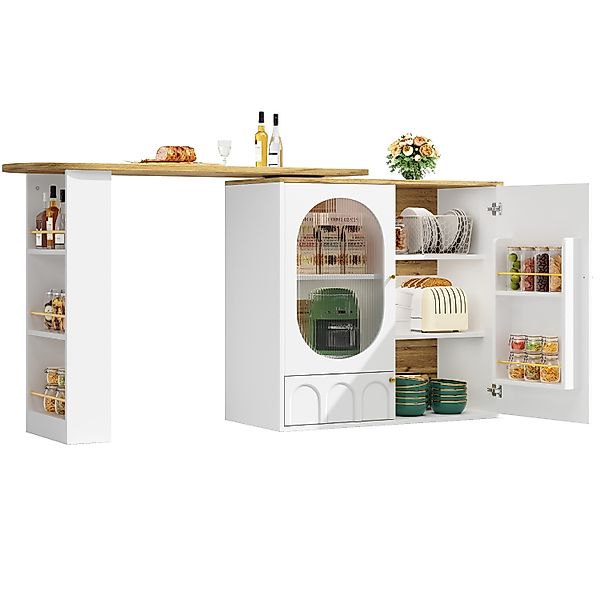 i@home Bartisch Kücheninsel, Um 360° drehbarer, günstig online kaufen