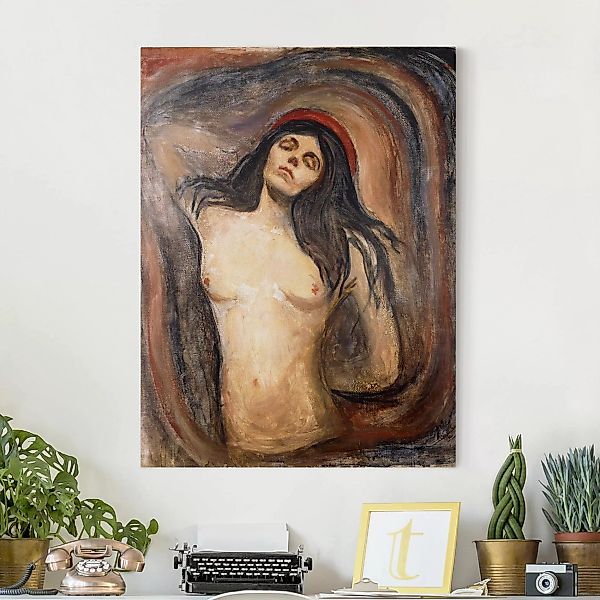 Leinwandbild Kunstdruck - Hochformat Edvard Munch - Madonna günstig online kaufen