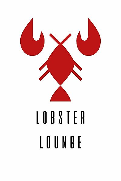 queence Wanddekoobjekt "LOBSTER LOUNGE", Stahlschild, Blechschild, Spruch, günstig online kaufen