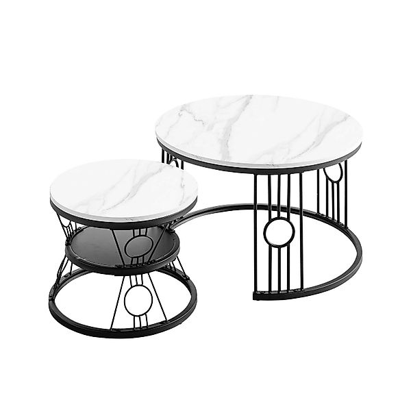 REDOM Couchtisch 2-teiliges Couchtisch-Set (Solid und günstig online kaufen