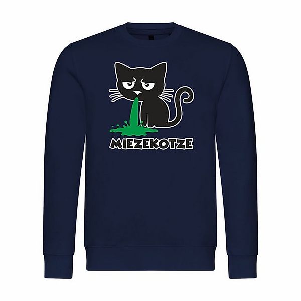 deinshirt Rundhalspullover Herren Pullover Miezekotze Mit Print Motiv, Graf günstig online kaufen