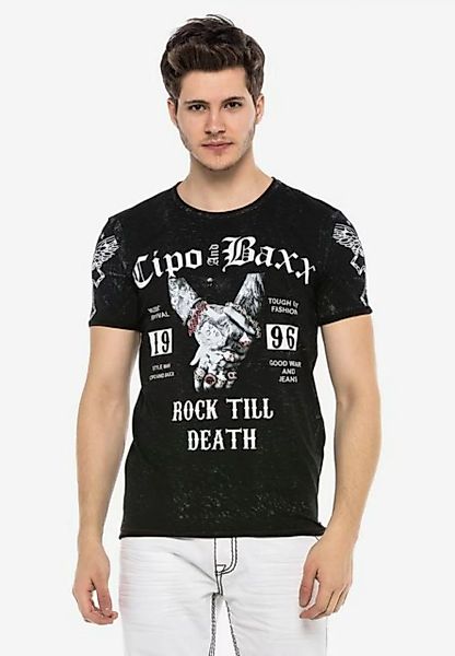 Cipo & Baxx T-Shirt, mit grafischem Print günstig online kaufen