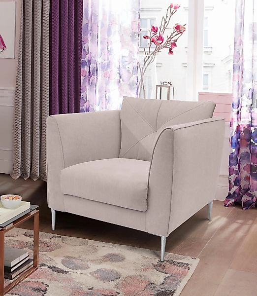 TRENDMANUFAKTUR Sessel "Lille, Loungesessel, Komfortsitzhöhe 46cm, Breite 8 günstig online kaufen