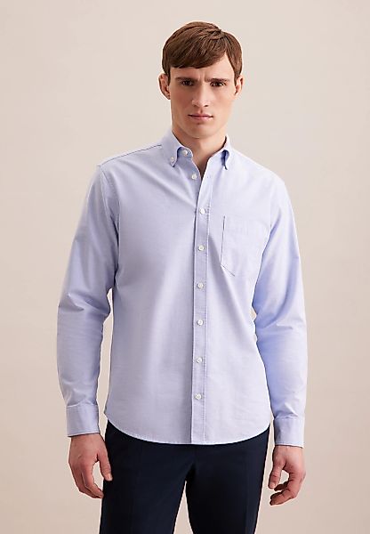 seidensticker Businesshemd, Regular 1/1 Button-Down-Kragen Uni günstig online kaufen
