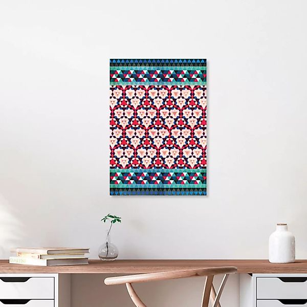 Poster / Leinwandbild - Bohemian Moroccan Mosaic günstig online kaufen