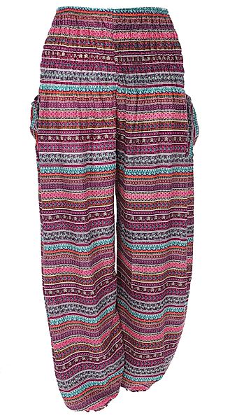 Guru-Shop Relaxhose Luftige Pluderhose, Sommerhose, Yogahose günstig online kaufen