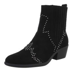 Ital-Design Elegante Damen Stiefelette mit Details günstig online kaufen