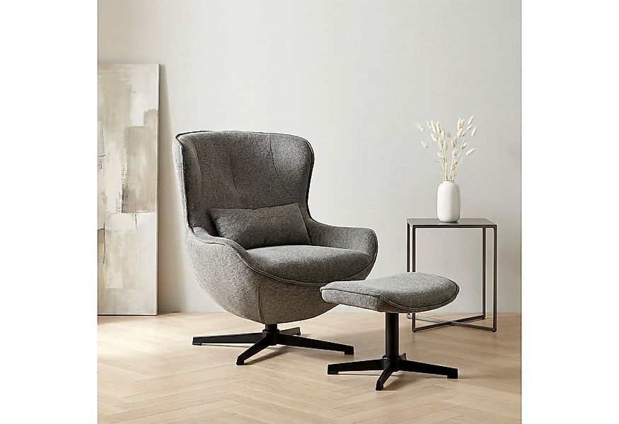 OTTO home Sessel Yolli Relaxsessel, TV-Sessel mit Hocker, 360° Grad drehbar günstig online kaufen