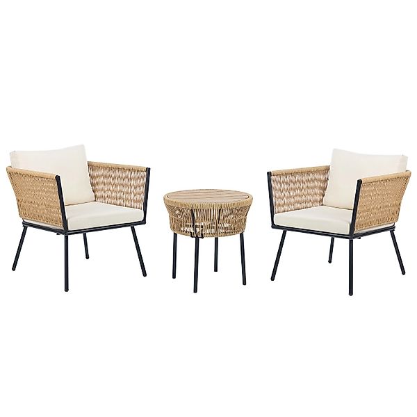 Beliani Bistro Set GARGANO Hellbeige 70x68x72 günstig online kaufen