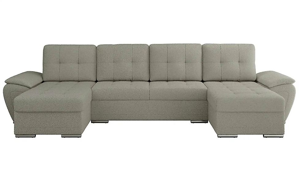 Wohnlandschaft mit Schlaffunktion Umbria ¦ grau ¦ Maße (cm): B: 336 H: 85 P günstig online kaufen