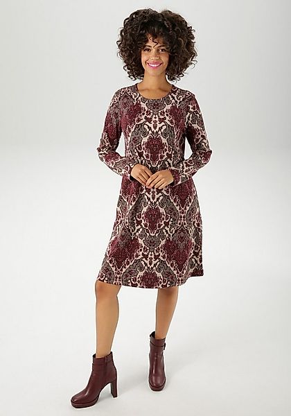 Aniston CASUAL A-Linien-Kleid mit extravagantem Ornament-Muster günstig online kaufen
