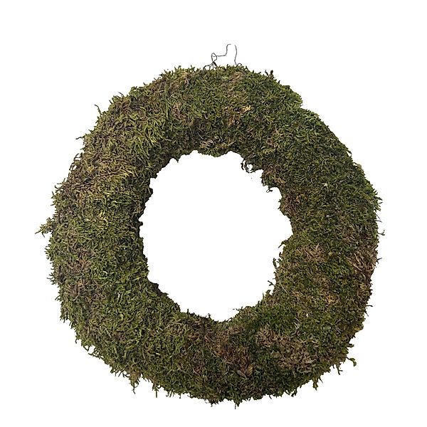 Mica Decorations Kranz Basteldekoration Ø 20 cm x 5 cm Grün günstig online kaufen