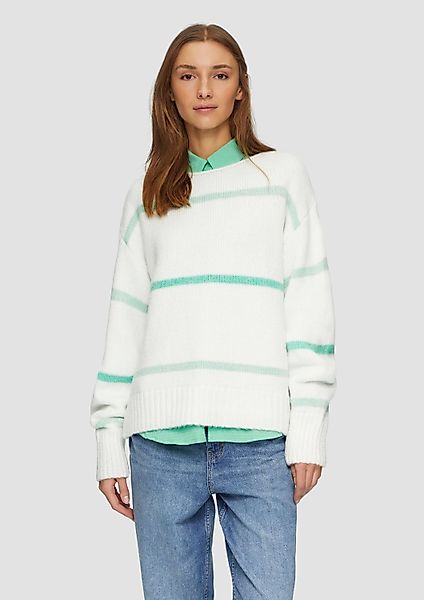 s.Oliver Longpullover Strickpullover Gestreifter Strickpullover mit günstig online kaufen