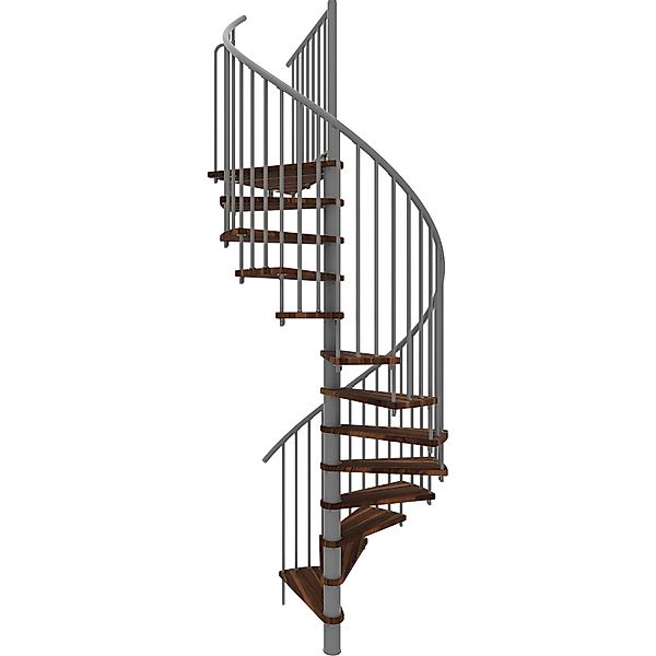 Minka Spindeltreppe  Spiral Smart Grau Geschosshöhe bis 305 cm günstig online kaufen