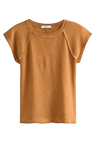 Next Shirttop Gewaschenes T-Shirt mit offenen Saumdetails (1-tlg) günstig online kaufen
